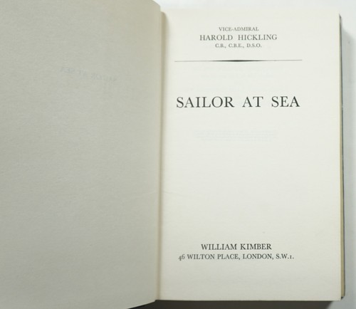 Sailor at Sea 1965 Admiral Harold Hickling British Royal Navy WWI WWII HCDJ - Picture 4 of 8