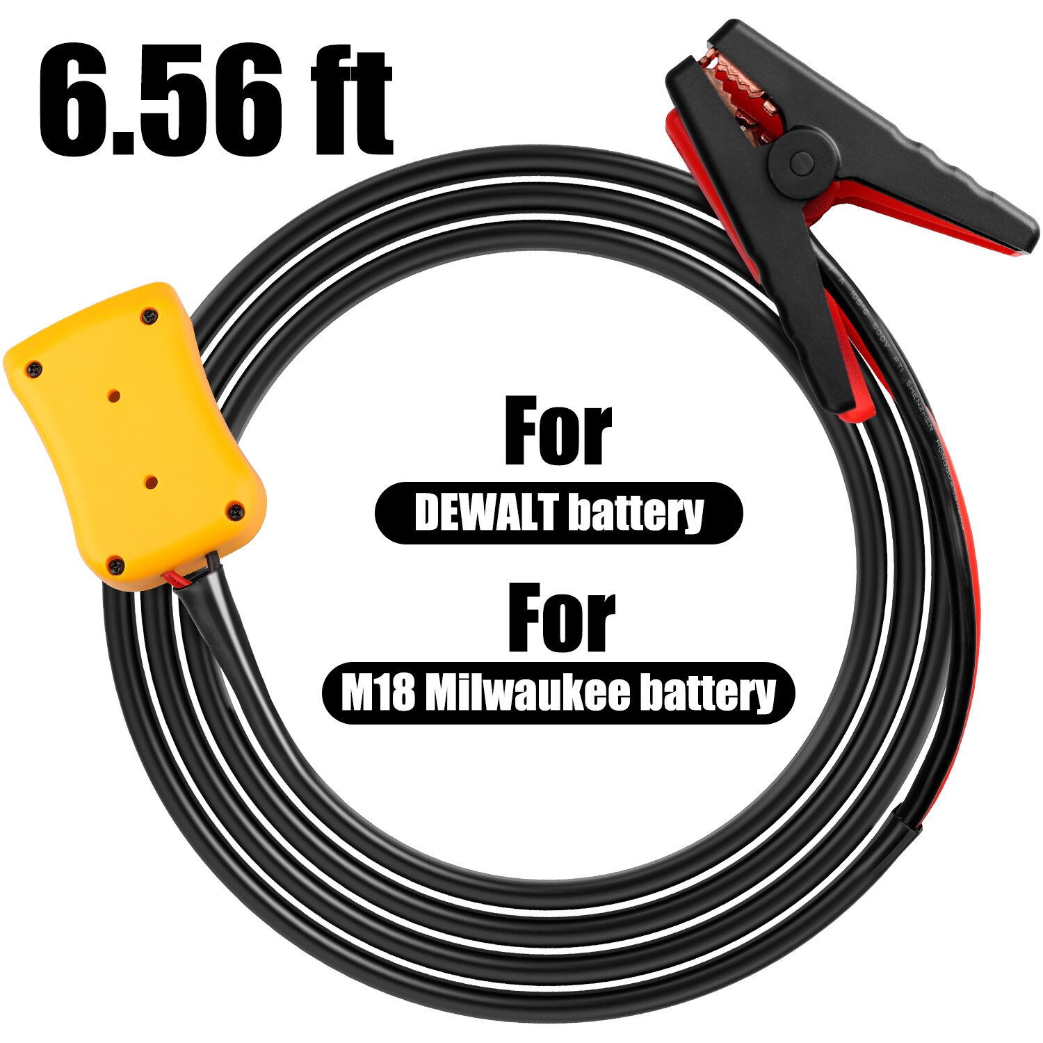 6.56ft For Milwaukee M18/For DEWALT Jumper Starter Jump Kit 8AWG Cable Tool Line eBay