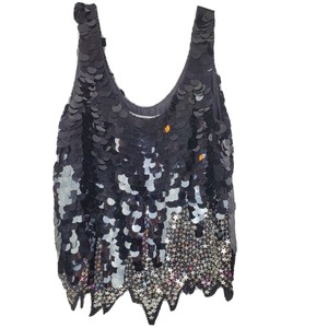 Vtg Oleg Cassini Neiman Marcus Womens New Years Eve Sequin Beaded Star Top M Ebay