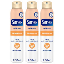 Sanex Dermo Sensitive Body Spray Anti - Irritation 200ml - Pack of 3