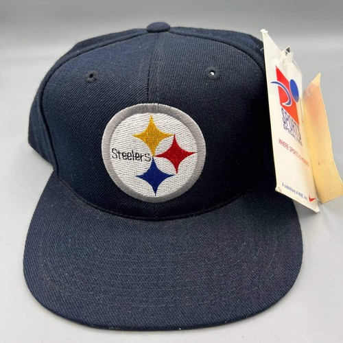 Vintage Pittsburgh Steelers Hat Men Black Sports Specialties Snap Back Cap New - 第 1/8 張圖片