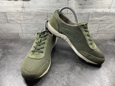 Dansko Sneakers Women 8.5 M Hayes Shoes Green Suede Mesh Comfort Lace Up Walking