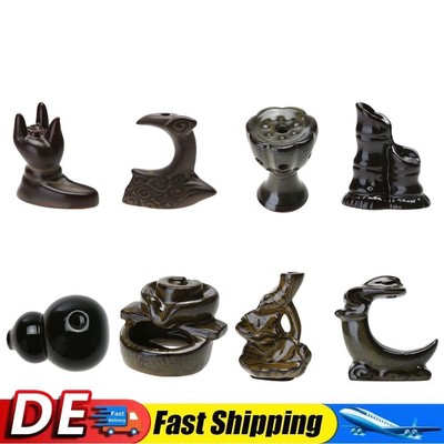 Incense Burner Ceramic Backflow Incense Cone Tower Holder for Home Office Decor