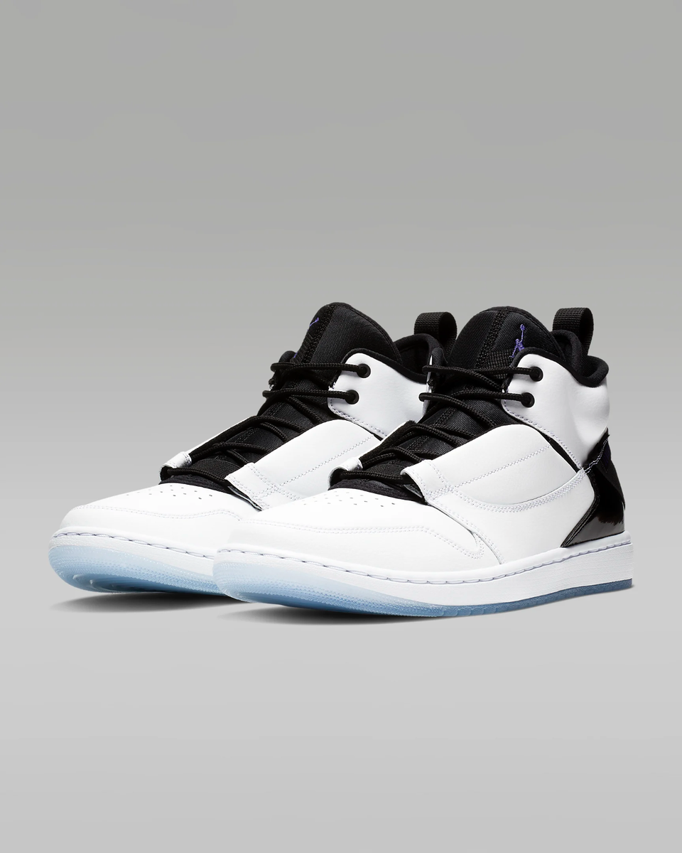 Nike Mens Air Jordan Fadeaway basketball shoes  white, black, concord purple Sz Amazon.com | Jordan Fadeaway Fashion Men main image 3