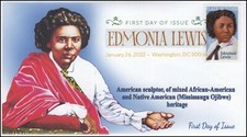 22-021, 2022, Edmonia Lewis, First Day Cover, Digital Color Postmark, 