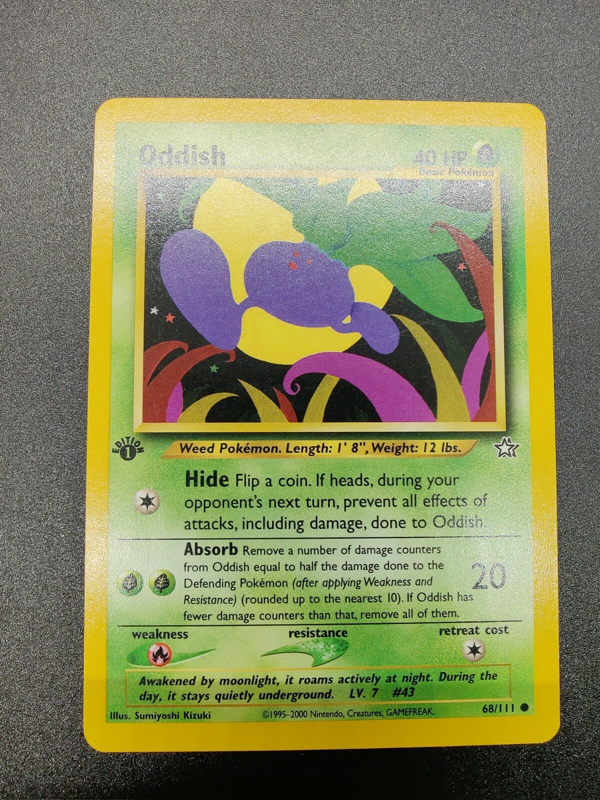 Oddish | NM | Neo Genesis 1st Edition 68/111 | Common | Pokemon