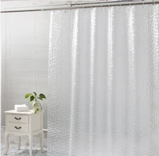 3D Water Cube Shower Curtain Waterproof PEVA Bathroom 70.8*78.7 inch/1800*2000MM