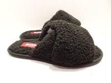 Sorel Go Mail Run Womens Slippers Size 7 Faux Sherpa Slip On Slides Black NEW