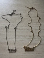 Set Of 2 Libra Necklace Silver And Gold Fashion Jewelry Y2K