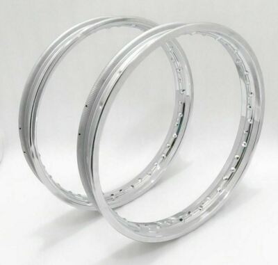 WM2 Front And Rear Steel Wheel Rim Pair 19'' Inches 40 Hole For BSA Triumph