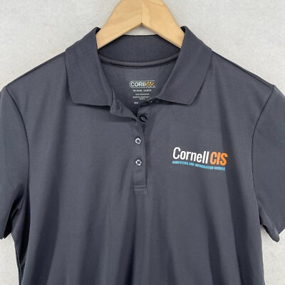 CORNELL Shirt Women M CIS COMPUTING & INFORMATION SCIENCE Polo Short Sleeve Gray