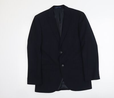 B&W Anzugjacke Herren Blau Polyestermischung Größe S Reg