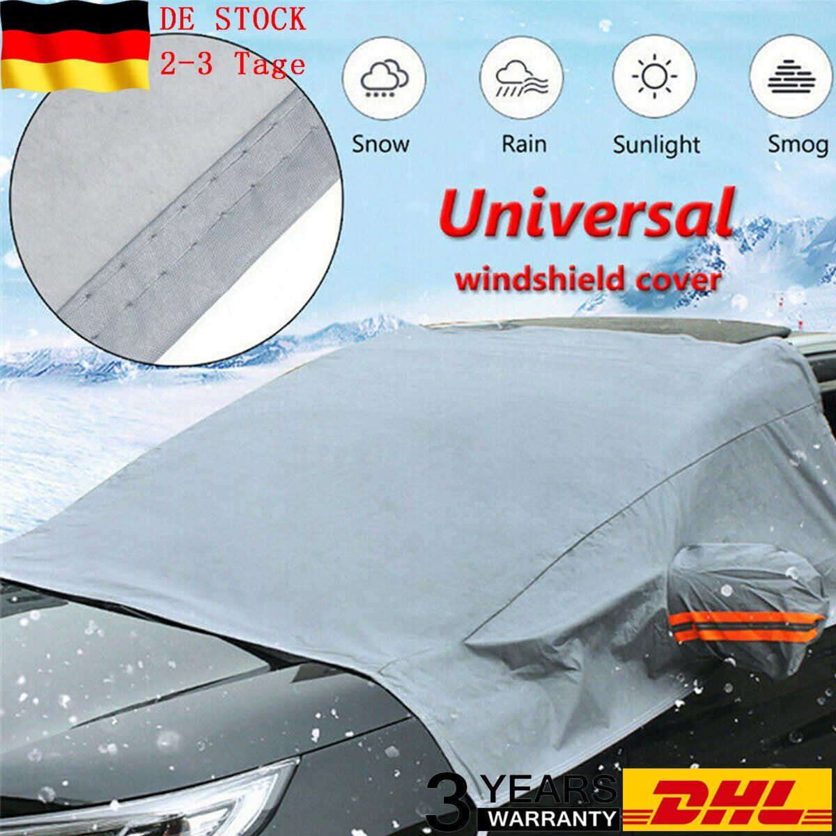 Auto Abdeckung Frontscheibenabdeckung Spiegel Winterabdeckung Eis Schnee  Cover
