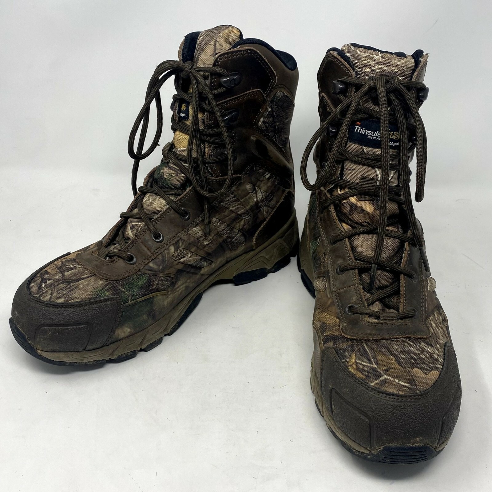 Herman Survivors Camo Hunting Work Boots, Mens Size 8 Gem