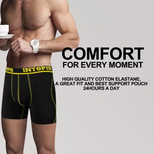 Confezione 5 Boxer Uomo Slip Sportivo Sportivo Intimo Comodi Freschi Asciugatura Rapida Tronchetti - Foto 7 di 18
