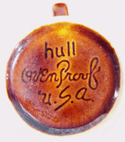 Vintage Hull Coffee Cups USA Brown Drip Glaze Pottery USA Set of 3 Ovenproof