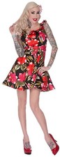 VOODOO VIXEN VINTAGE FLORAL 50'S PIN UP ROCKABILLY FIONA FLORAL DRESS DRA2201