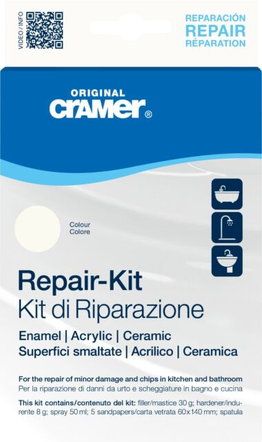 Cramer Kit Riparazione per Ceramica Acrilico e Superfici Smaltate
