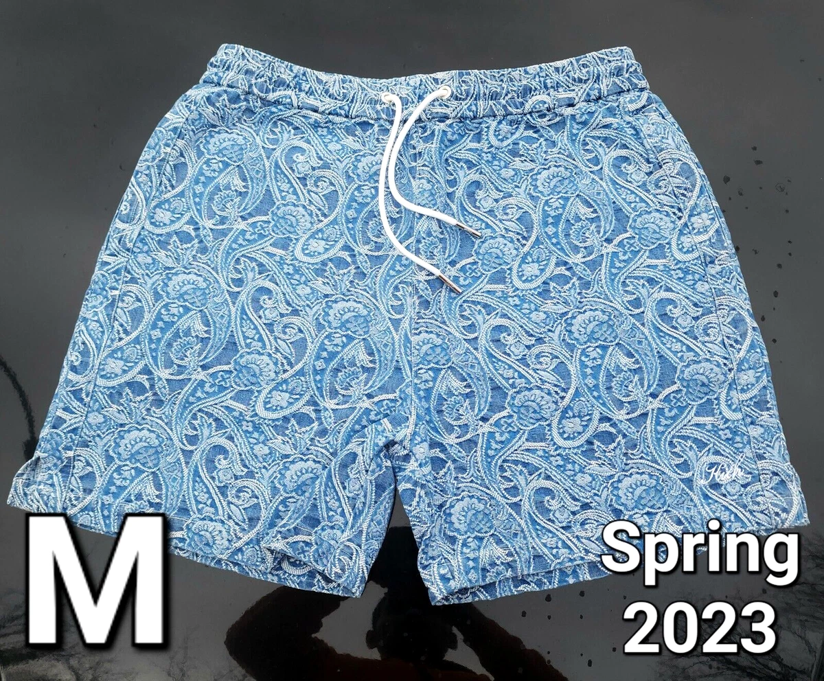 Kith Japanese Indigo Paisley Active Short Indigo Colorway Sz Medium Spring 2023