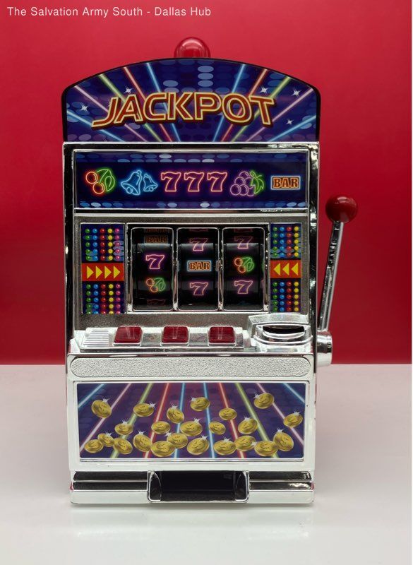 Table Jackpot Slot Machine Coin Bank Piggy Bank