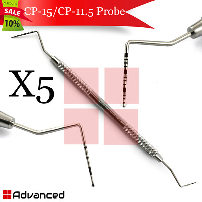 X5 Periodontal Color Marking Probes CP-15/CP-11.5 Examination Screening Probes 