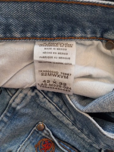 Vintage Wrangler Twenty X Jeans 42x32 Red Logo Excellent Condition 22MWXVM - Picture 5 of 8