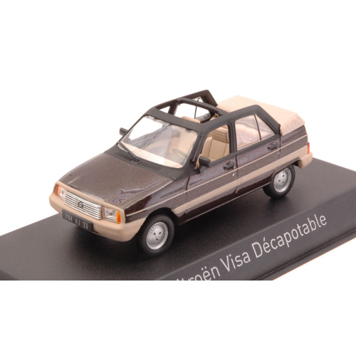 CITROEN VISA DECAPOTABLE 1984 VISON BROWN 1:43 Norev Auto Stradali Modellino Nuo
