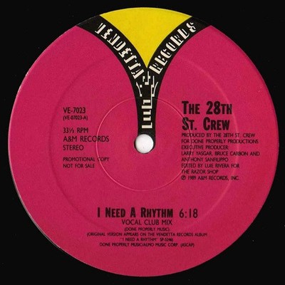 The 28th St. Crew* - I Need A Rhythm (12'') (Very Good Plus (VG+)) - 4326146082