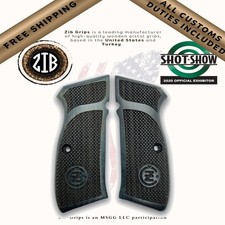 ZIB Grips legno blu per pannelli pistola CZ 75 75B CZ85 SP-01 Shadow 1 full size