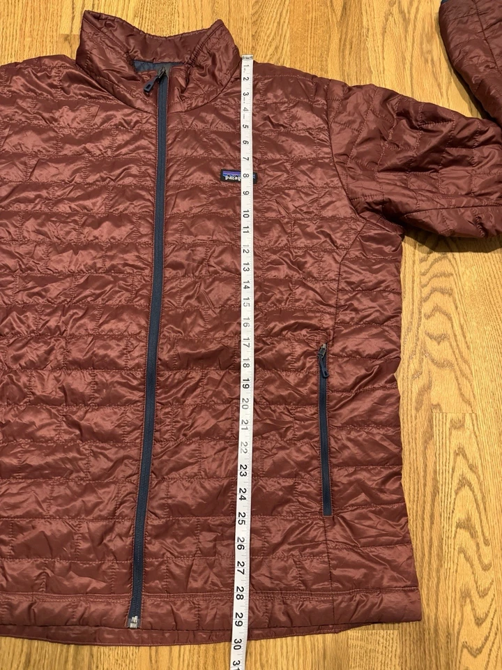 Chaqueta con cremallera aislante Patagonia Nano Puff para hombre talla XL color rojo naranja 84212 Foto 4 de 4