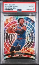 2024 PANINI SELECT COLOR WHEEL #24 JALEN BRUNSON PSA 8