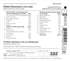 ROBERT SCHUMANN: PIANO WORKS FOR FOUR HANDS NEW CD