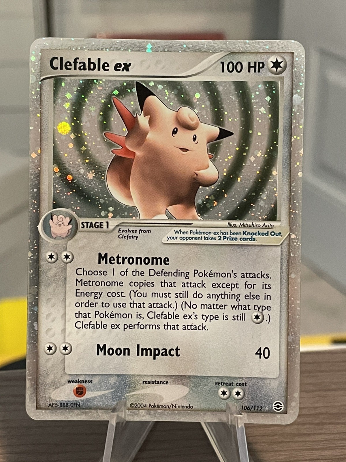 Pokemon Clefable ex 106/112 Ex FireRed LeafGreen Ultra Rare Holo MP