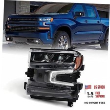 Full LED Headlight Assembly for Chevy Silverado 1500 2019 2020 Left Driver Side