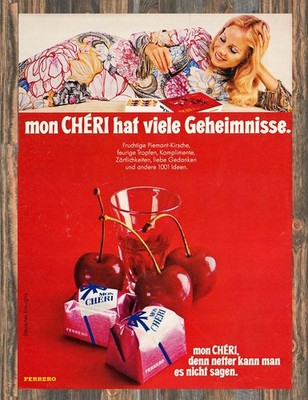 Ferrero Mon Chéri - Reklame Werbeanzeige Original-Werbung 1972 (2)