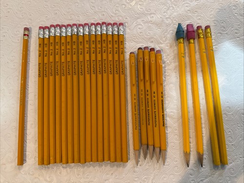 Vintage Pencil Lot of 25 - USA Sanford Mirado & Paper Mate SharpWriter