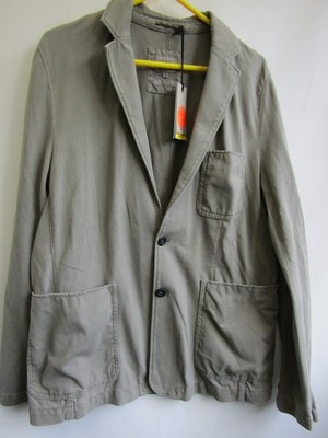 Camel Active summer jacket, regular fit, cotton blend, olive, new, size 50