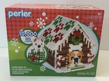 NEW Perler Fused Bead Kit DOGHOUSE 10,000 Beads CHRISTMAS Sealed