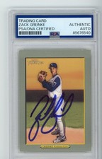 Signed Baseball Card Auto Zack Greinke 2005 Topps Turkey Red #188 Royals PSA/DNA