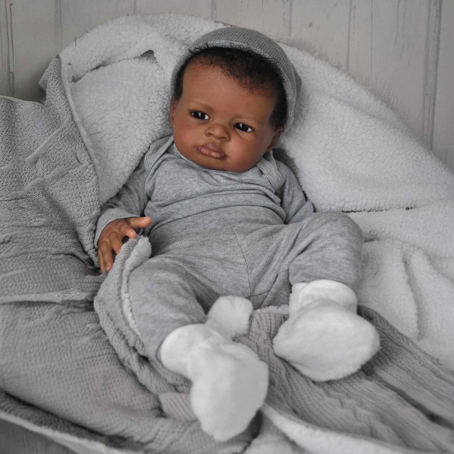 Black Boy, 20 Inch African American Newborn B