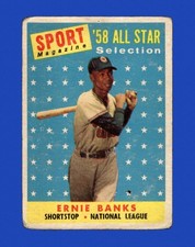 1958 Topps Set-Break #482 Ernie Banks As LOW GRADE (crease) *GMCARDS*