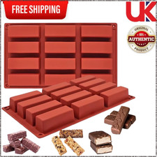 Rectangle Silicone Candy Molds for Baking Energy Bars Chocolate Bar Mold Protein