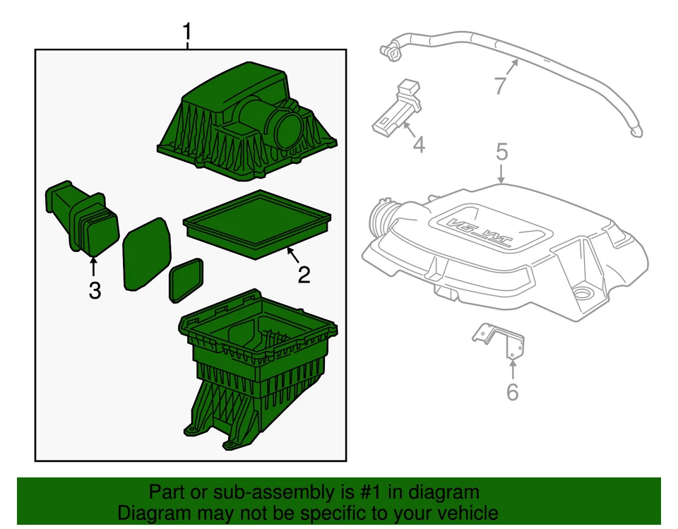 Conjunto de filtro de aire genuino GM 23234980 Foto 3 de 3