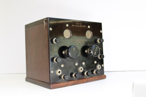VINTAGE EXCELLENT KENNEDY 521 MARCONI ERA 2 STAGE OLD ANTIQUE RADIO AMPLIFIER