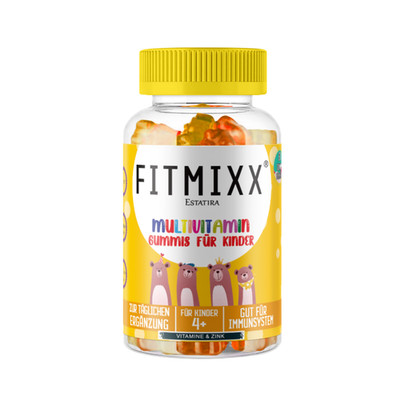 FITMIXX MULTIVITAMIN GUMMIS FÜR KINDER   60 Stück, Vegan, Immunsystem & Energie