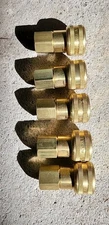 Foster Brass Quick Coupler 1/2 Body 1/2 NPT Air Hose Fitting (Lot Of 5)