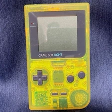 Game Boy Light ToysRus Exclusive Clear Yellow Main Unit Only Used Tested