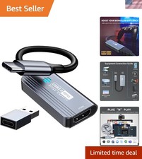 High-Speed 1080P USB-C Capture Card with Ultra-Low Latency for Gaming  Teaching