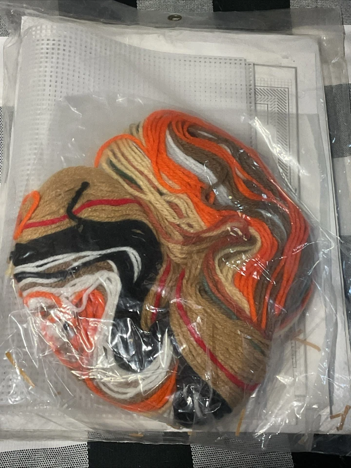 Kit de lona de plástico Bucilla 6193 marco de Halloween y tarjetero 12x18 otoño otoño Foto 4 de 4