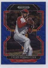 2022 Panini Prizm Draft Picks Blue Wave Prizm Tyler Schweitzer #PDP161 0o2b